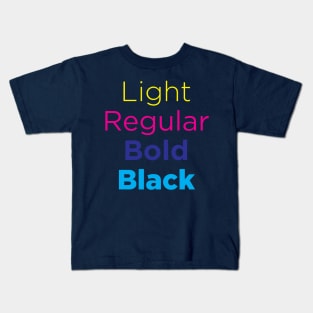 Font Style Kids T-Shirt